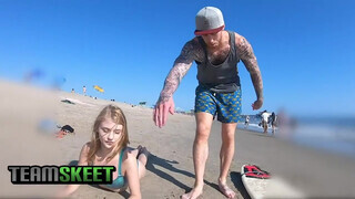 TeamSkeet - a strandon felszedett hölgyemény rendesen megtéve